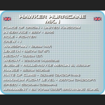 Hawker Hurricane MK. I